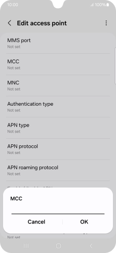 Key in 234 and press OK.