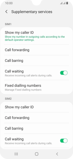 Press Fixed dialling numbers.