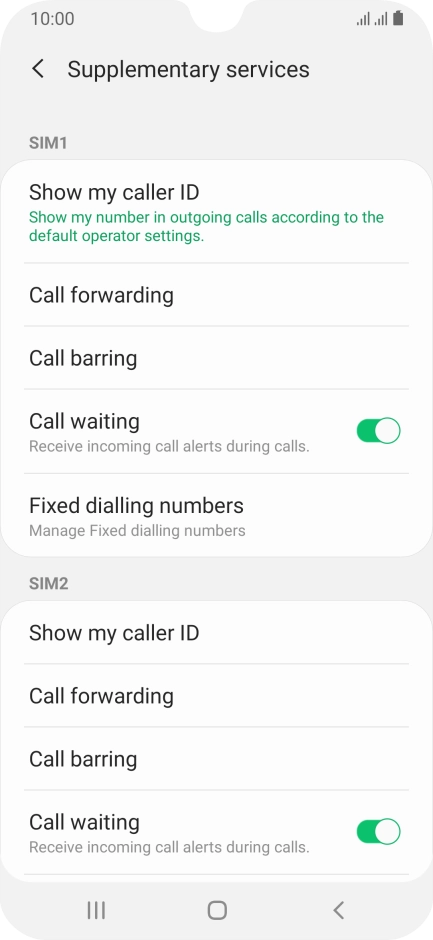 Press Fixed dialling numbers.