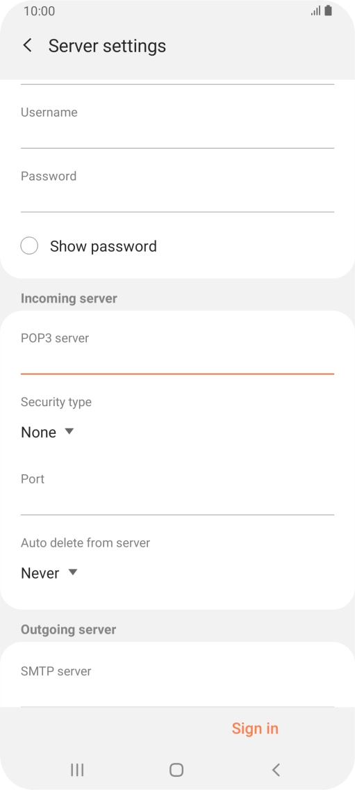 Press the drop down list below 