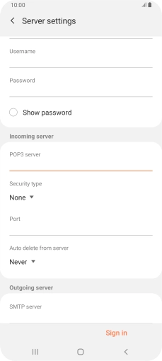 Press the drop down list below 