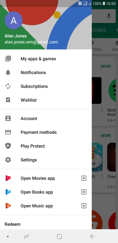 Press My apps & games.