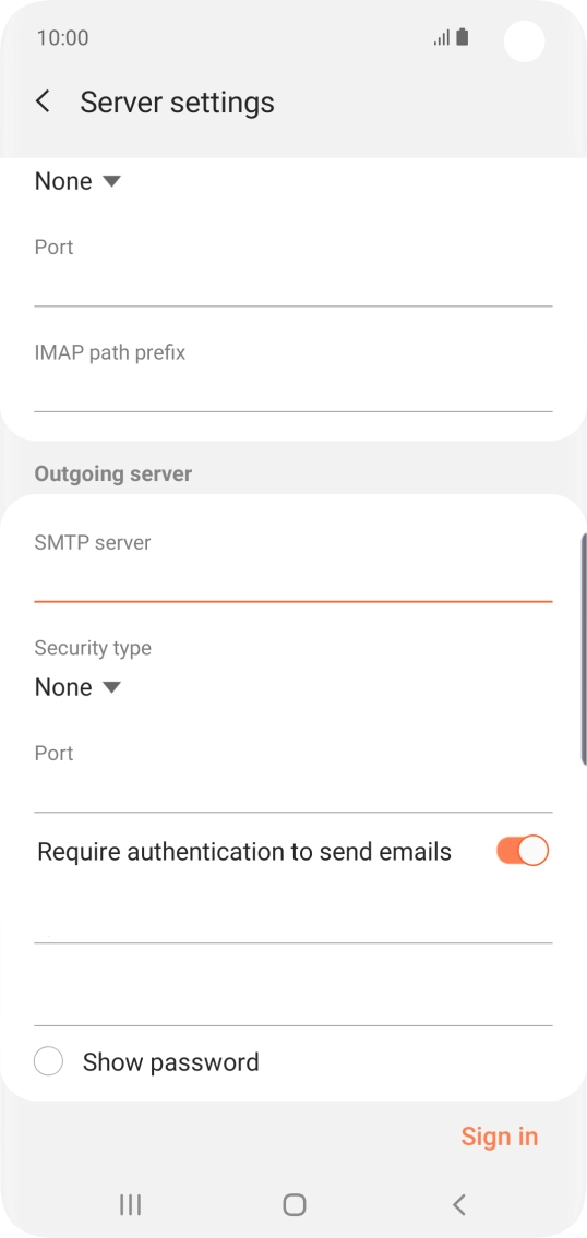 Press the drop down list below 