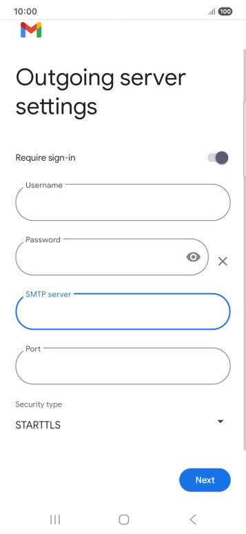 Press the field below 