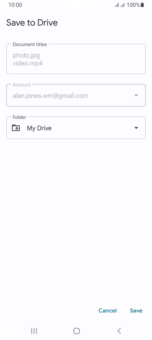 Press the field below 