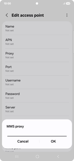 Key in 149.254.201.135 and press OK.
