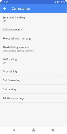 Press Call forwarding.