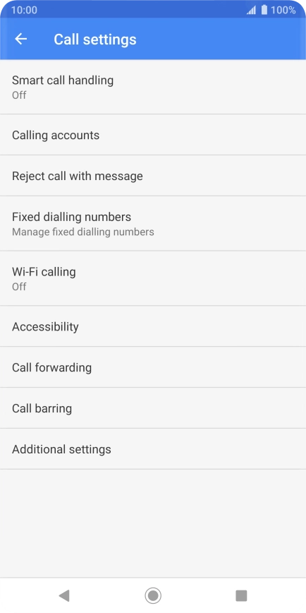 Press Additional settings.