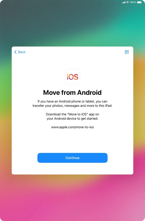 To transfer content to your tablet, you need to install the app 