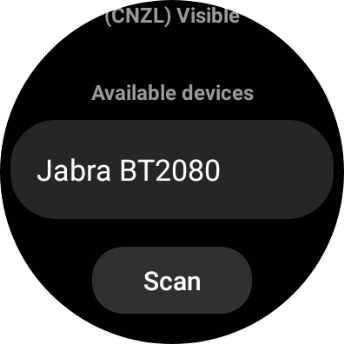 Press the required device.