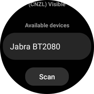 Press the required device.