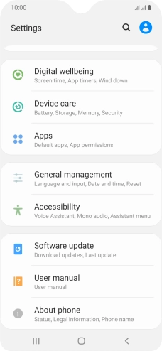 Press Software update.