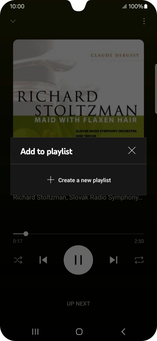 Press Create a new playlist.