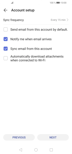 Press Sync frequency.