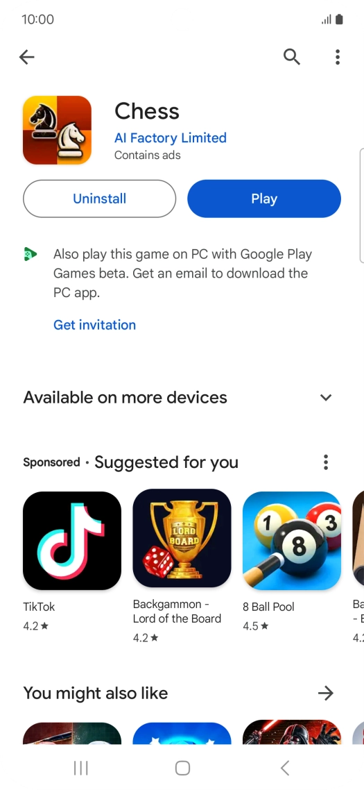 Press the Home key to return to the home screen.