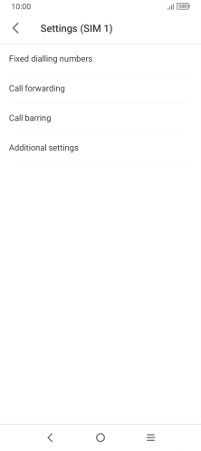 Press Call forwarding.