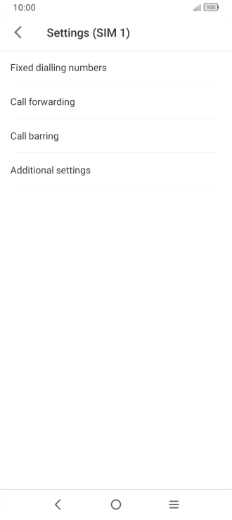 Press Call forwarding.