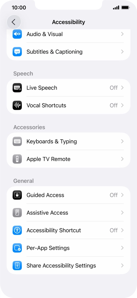 Press the required category below 