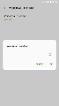 Key in +447953222222 and press OK.