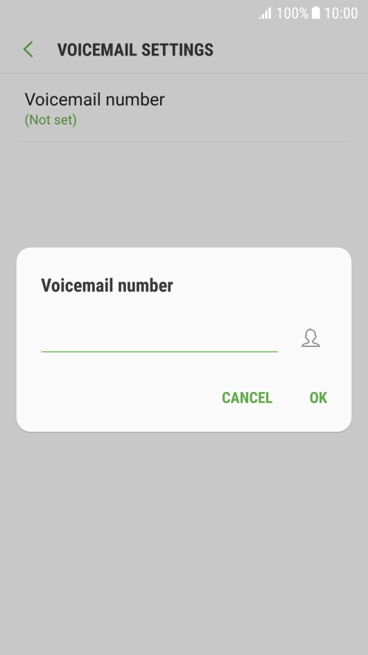 Key in +447953222222 and press OK.