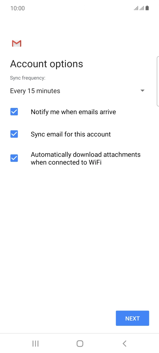 Press the drop down list below 