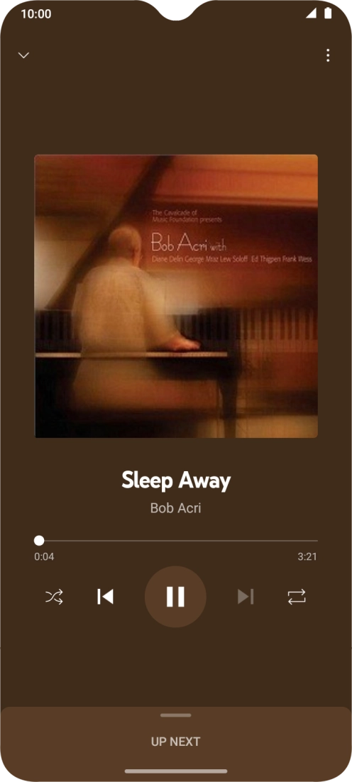 Press arrow right to go to the next audio file.