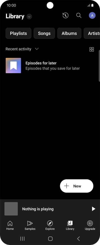 Press the drop down list.