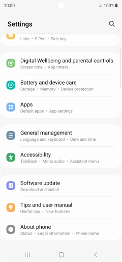 Press Software update.