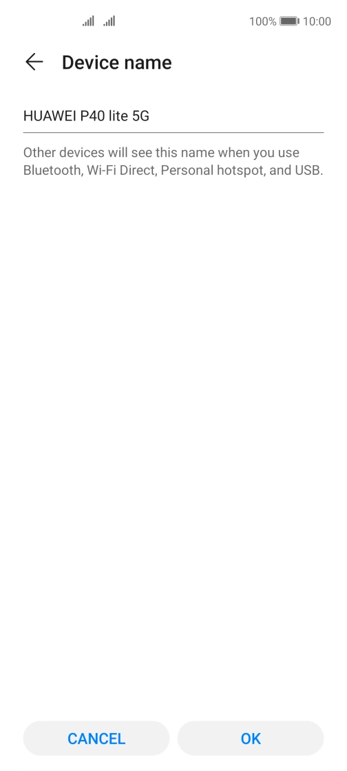 Key in the required Wi-Fi hotspot name and press OK.