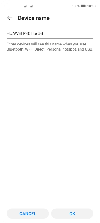 Key in the required Wi-Fi hotspot name and press OK.