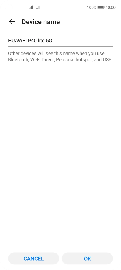 Key in the required Wi-Fi hotspot name and press OK.