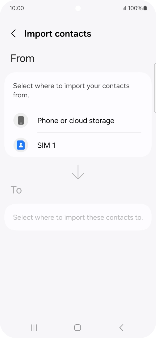 Press the name of the SIM.