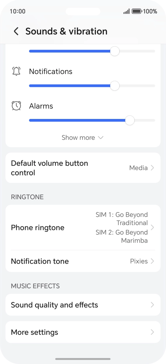Press Phone ringtone.
