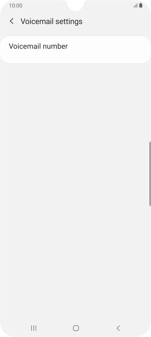 Press Voicemail number.