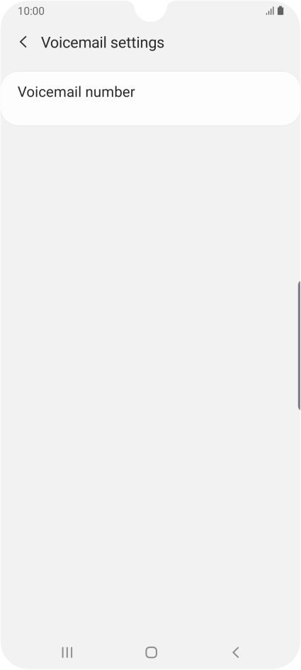 Press Voicemail number.