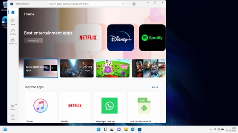 Click the search field.