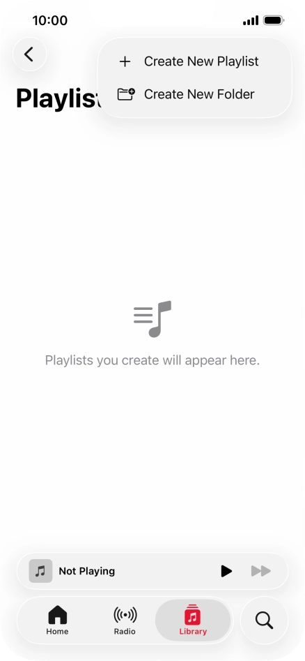Press Create New Playlist.