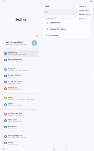 Press Intelligent Wi-Fi.