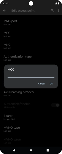Key in 234 and press OK.