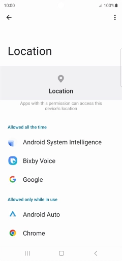 Press the required app.