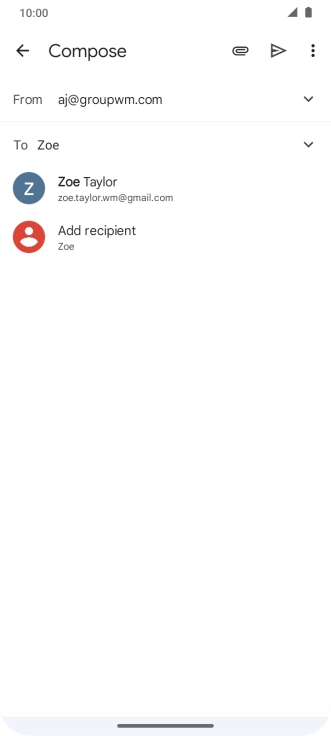 Press the required contact.