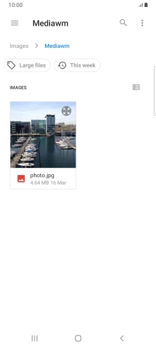 Press the required file.