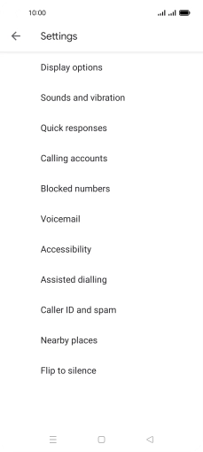 Press Calling accounts.