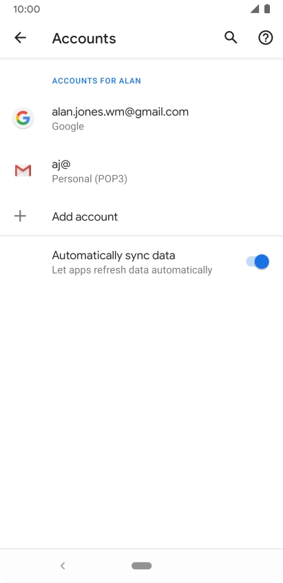 Press the Home key to return to the home screen.
