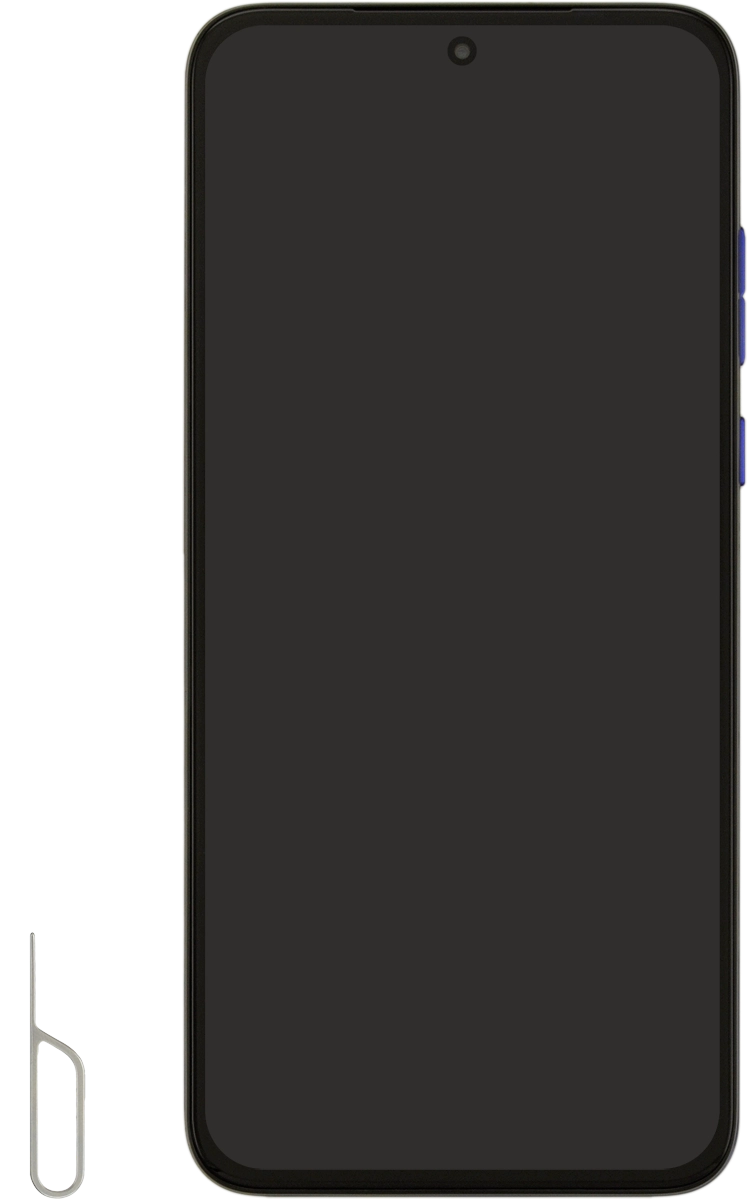 Find the opener for the SIM holder.