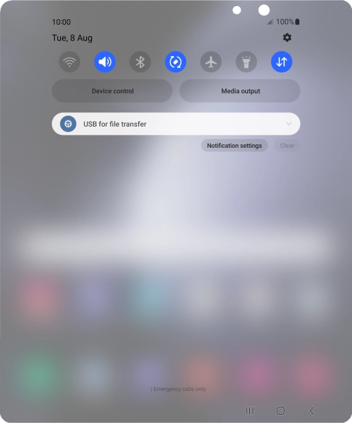 Press the drop down list.