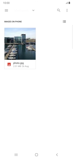 Press the required file.