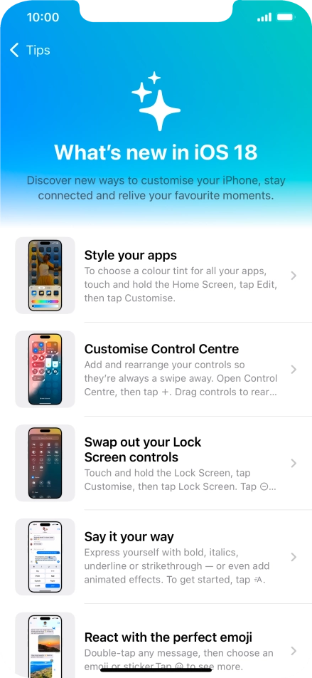 Slide your finger upwards starting from the bottom of the screen to return to the home screen.