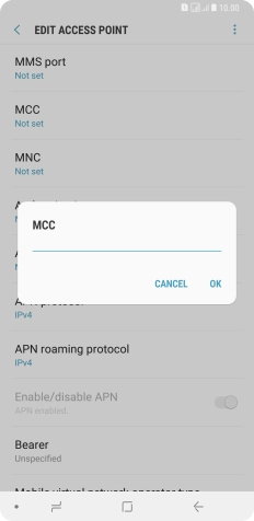 Key in 234 and press OK.