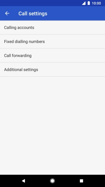 Press Call forwarding.